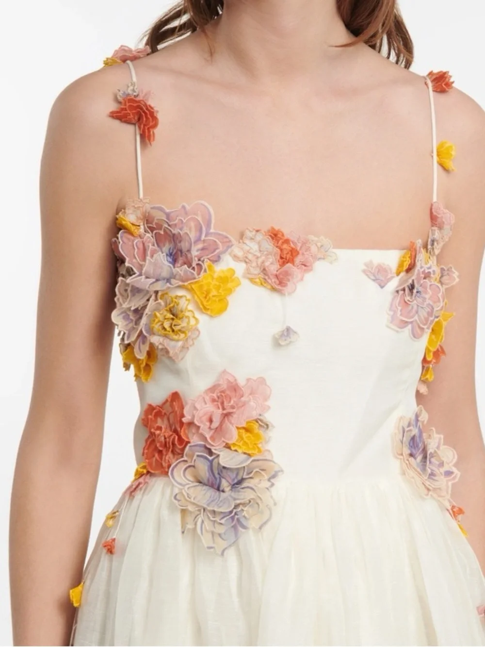 NWT Zimmermann Postcard Appliqué Midi Dress